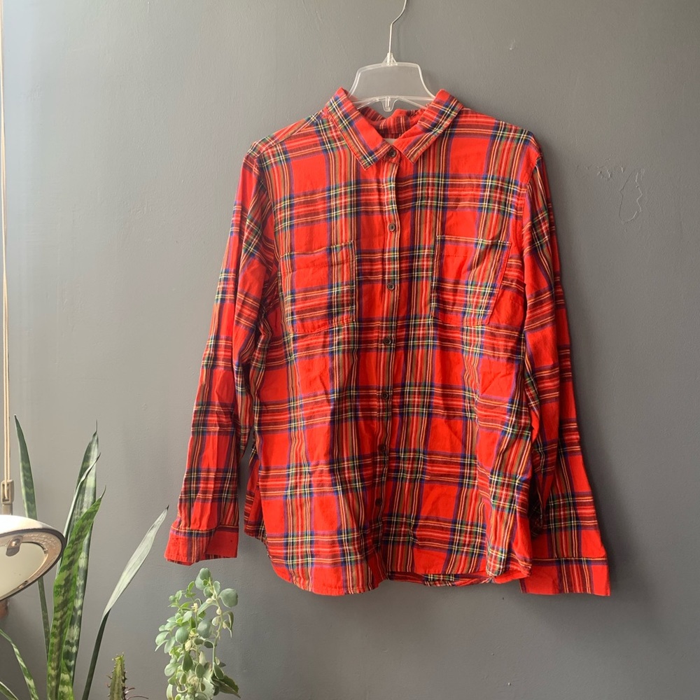 Red plaid shirt